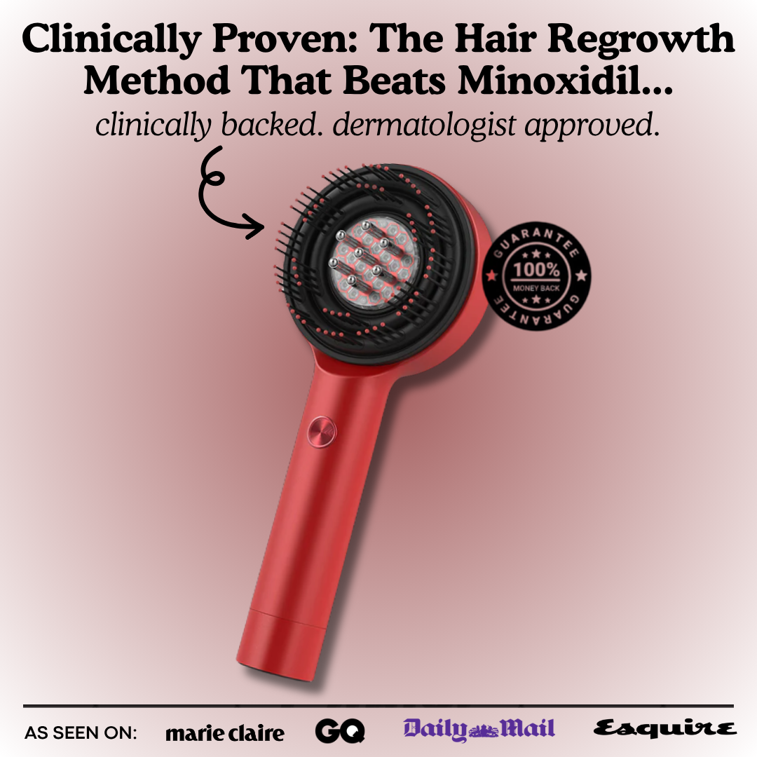 HaloHair™ Red Light Scalp Massager: 93% Saw Thicker Hair Within 21 Days!